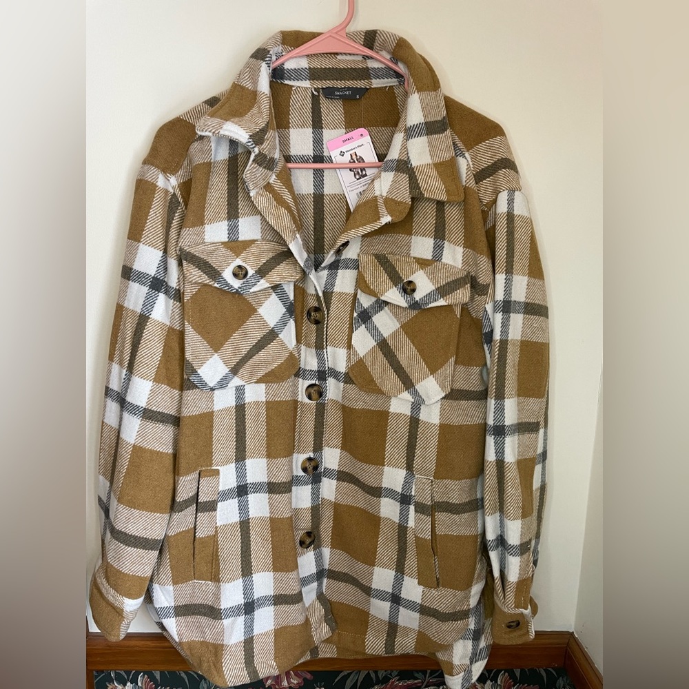 Plaid Button Up Sweater